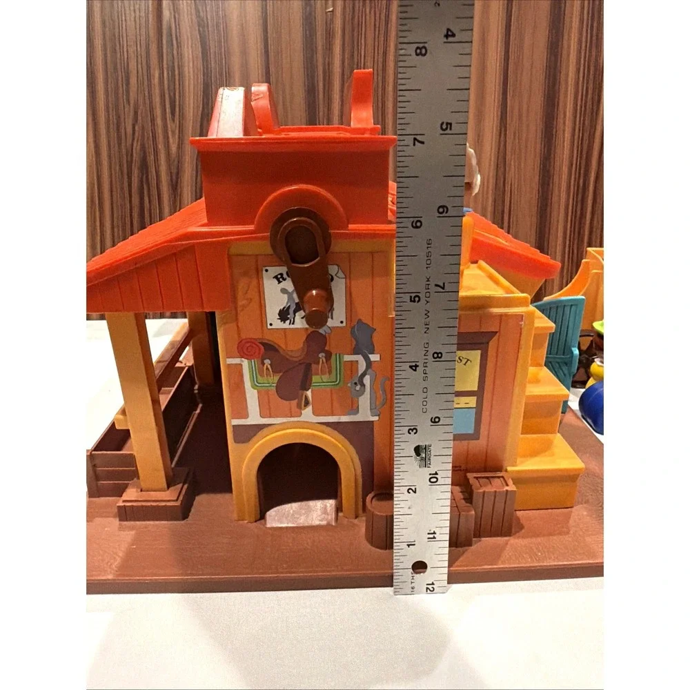 Vintage Fisher Price Little People #934 Western Town Playset 1982 Playset Horse